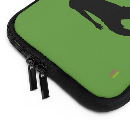 Laptop Sleeve: Soccer Green