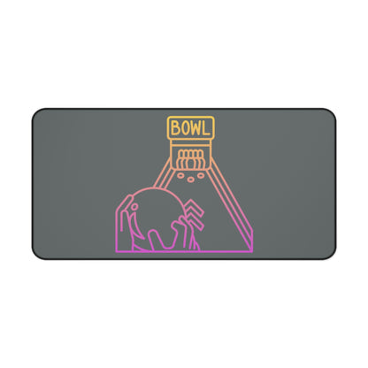 Desk Mat: Bowling Dark Grey