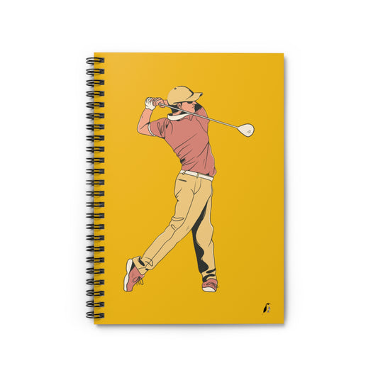 Spiral Notebook - Ruled Line: Golf Yellow