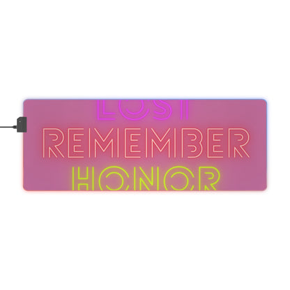 LED Gaming Mouse Pad: Lost Remember Honor Lite Pink