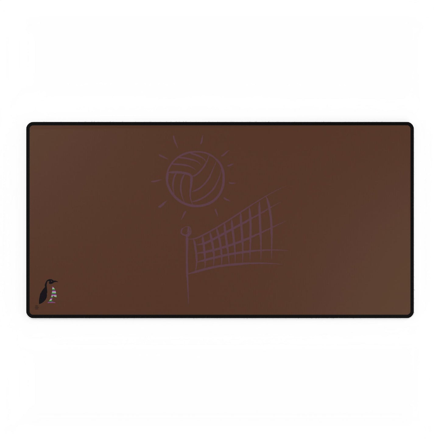 Desk Mats: Volleyball Brown