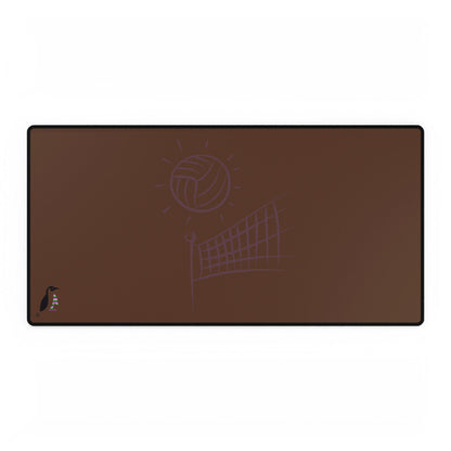 Desk Mats: Volleyball Brown