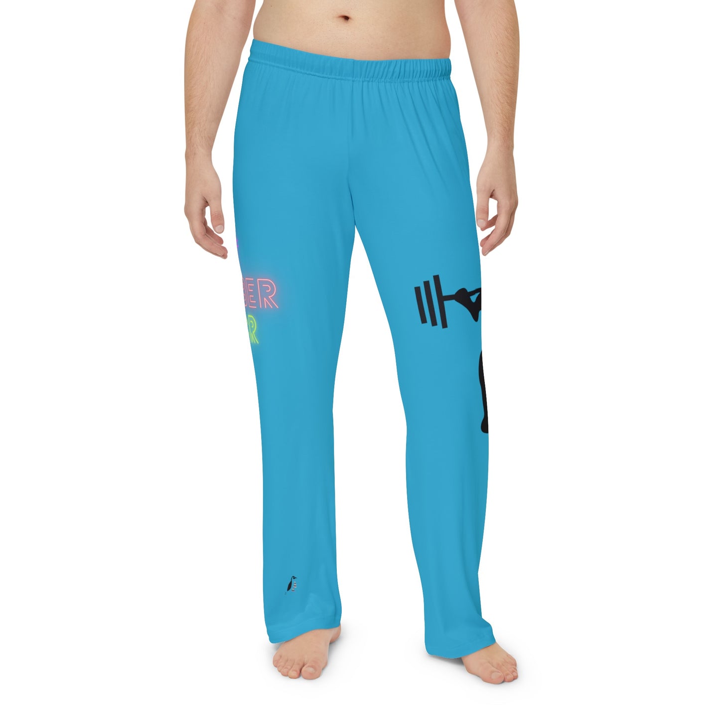 Men's Pajama Pants: Weightlifting Turquoise