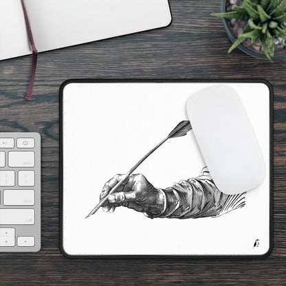 Gaming Mouse Pad: Writing White