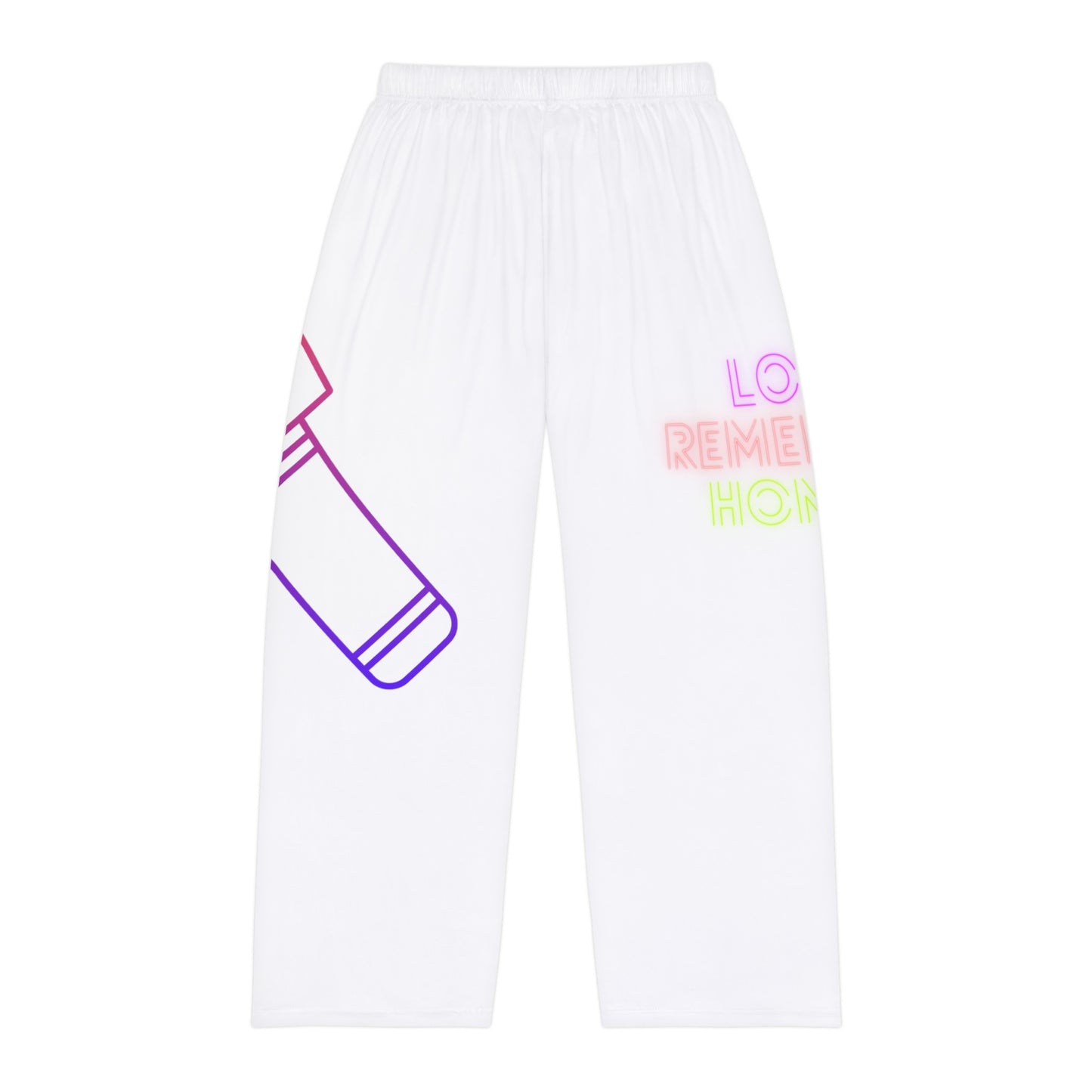 Men's Pajama Pants: Music White