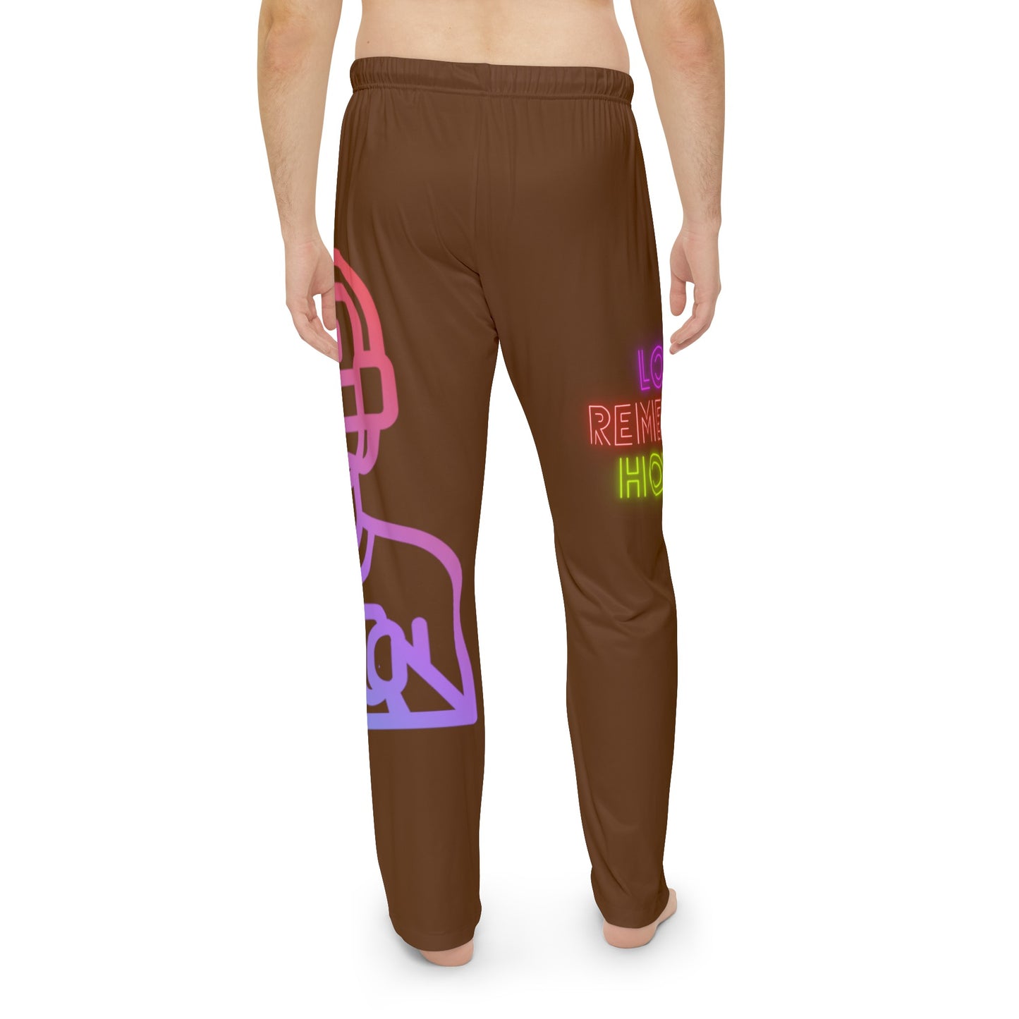 Men's Pajama Pants: Gaming Brown