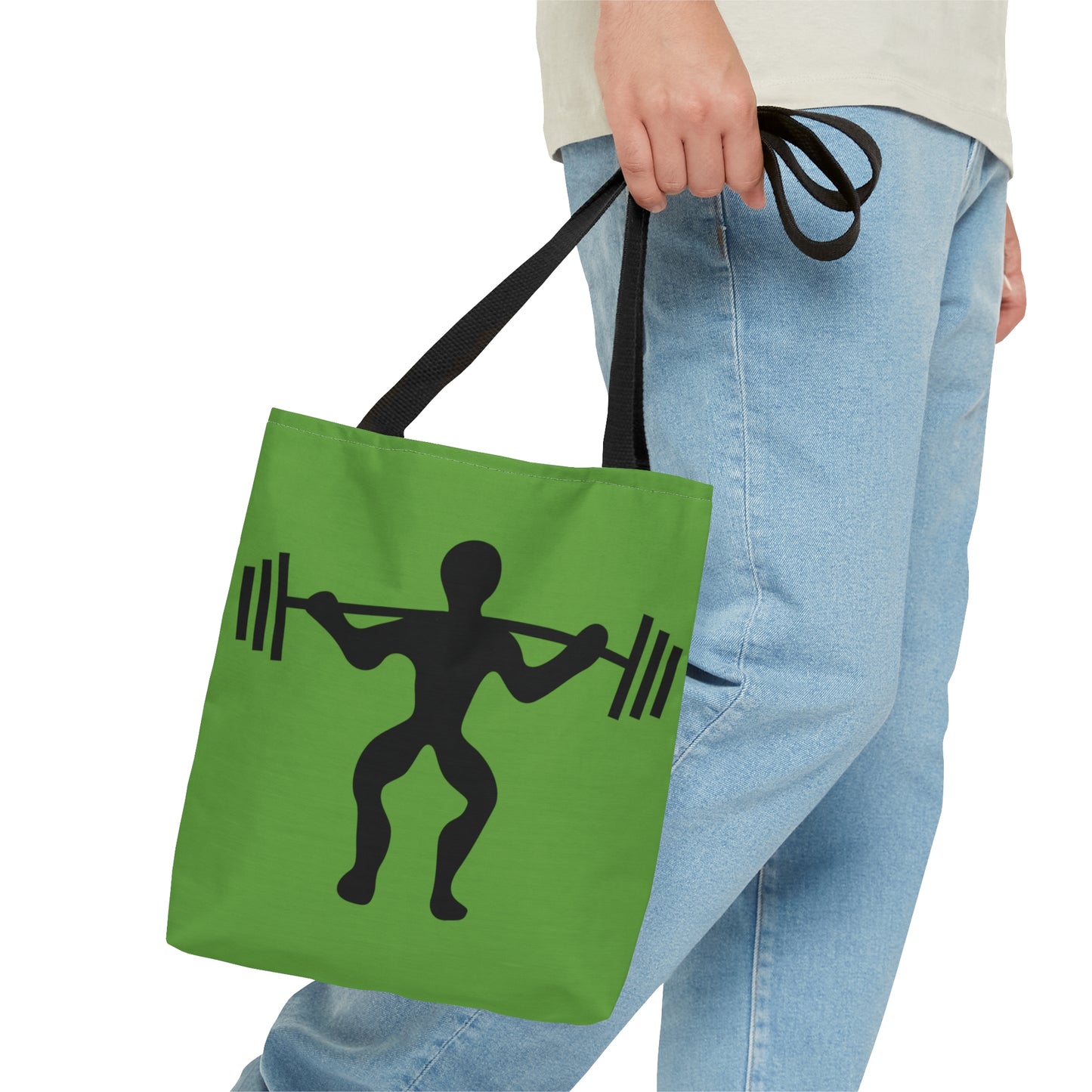 Tote Bag: Weightlifting Green