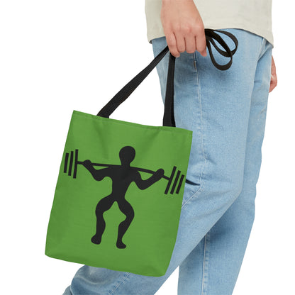 Tote Bag: Weightlifting Green