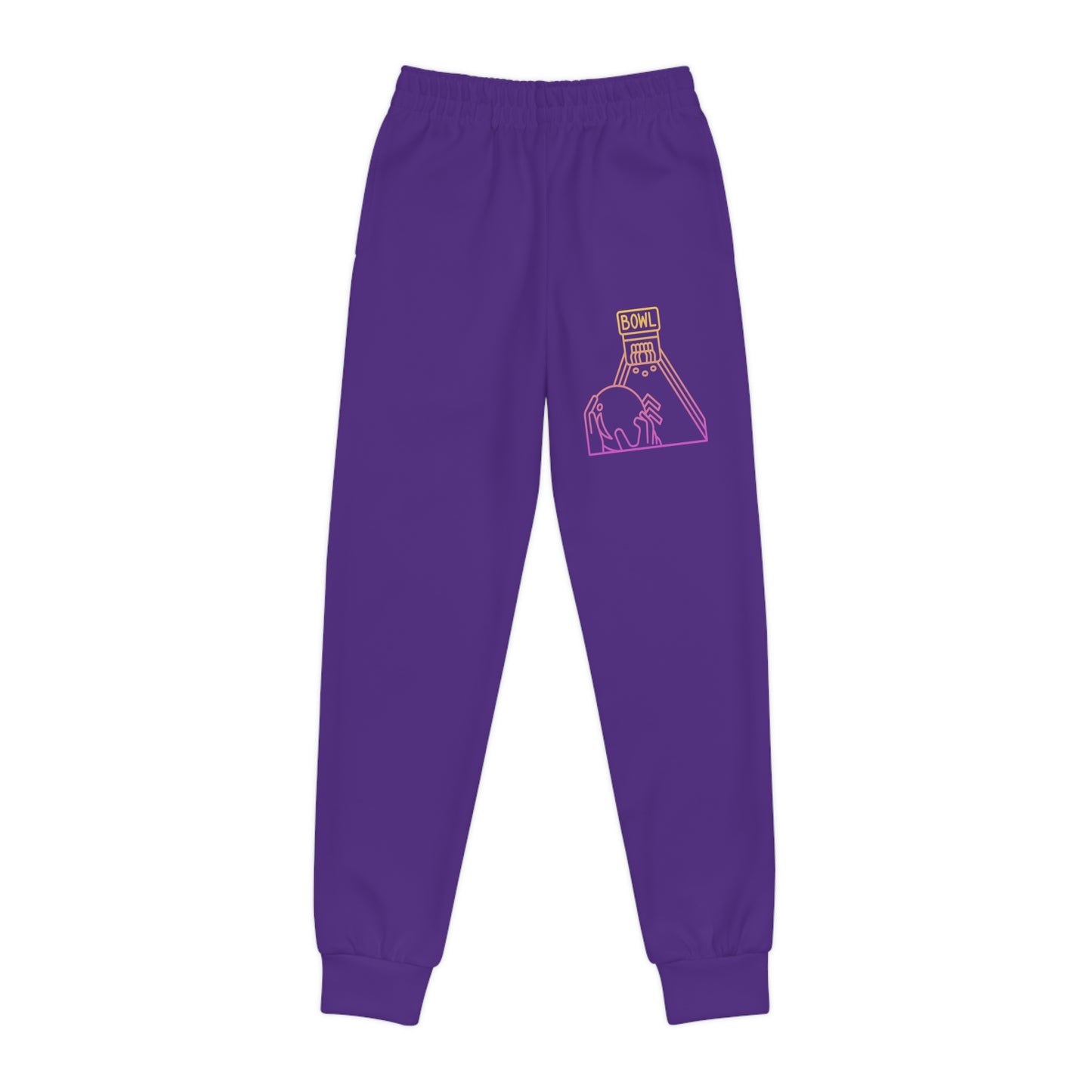 Youth Joggers: Bowling Purple