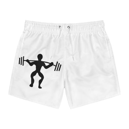 Swim Trunks: Weightlifting White