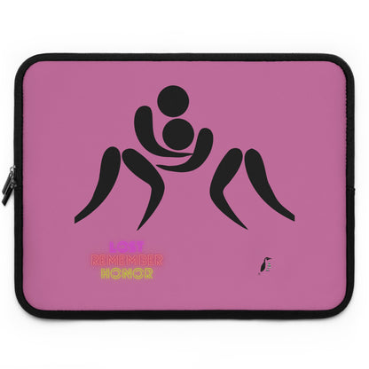 Laptop Sleeve: Wrestling Lite Pink