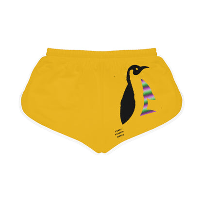 Women's Relaxed Shorts: Lost Remember Honor Yellow