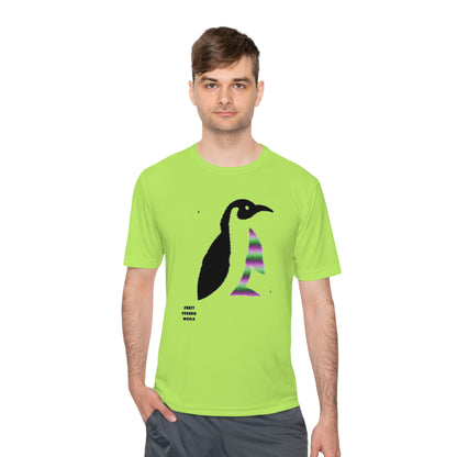 Moisture Wicking Tee: Crazy Penguin World Logo #2