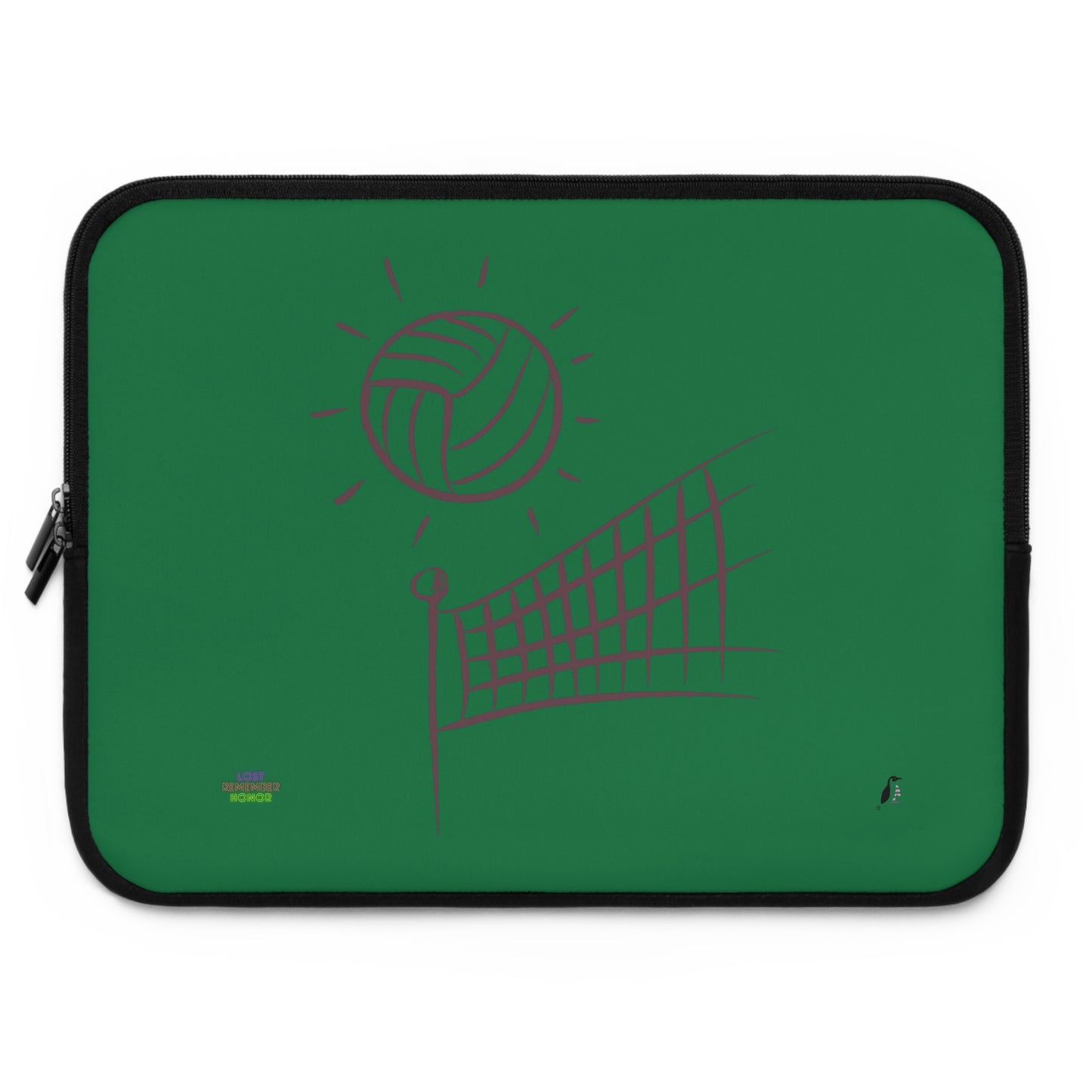 Laptop Sleeve: Volleyball Dark Green