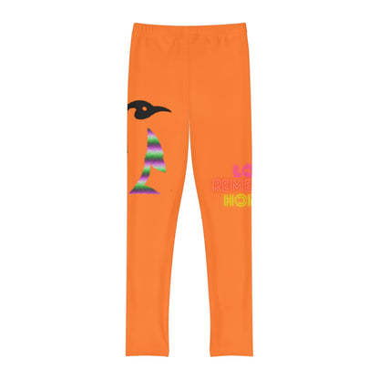 Youth Full-Length Leggings: Crazy Penguin World Logo Crusta