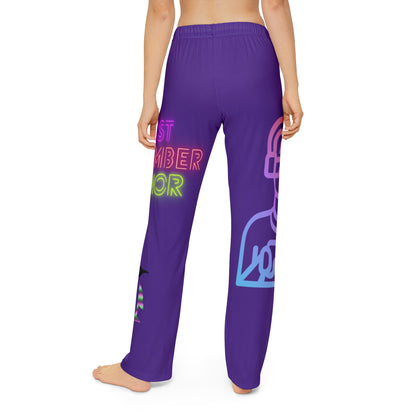 Kids Pajama Pants: Gaming Purple