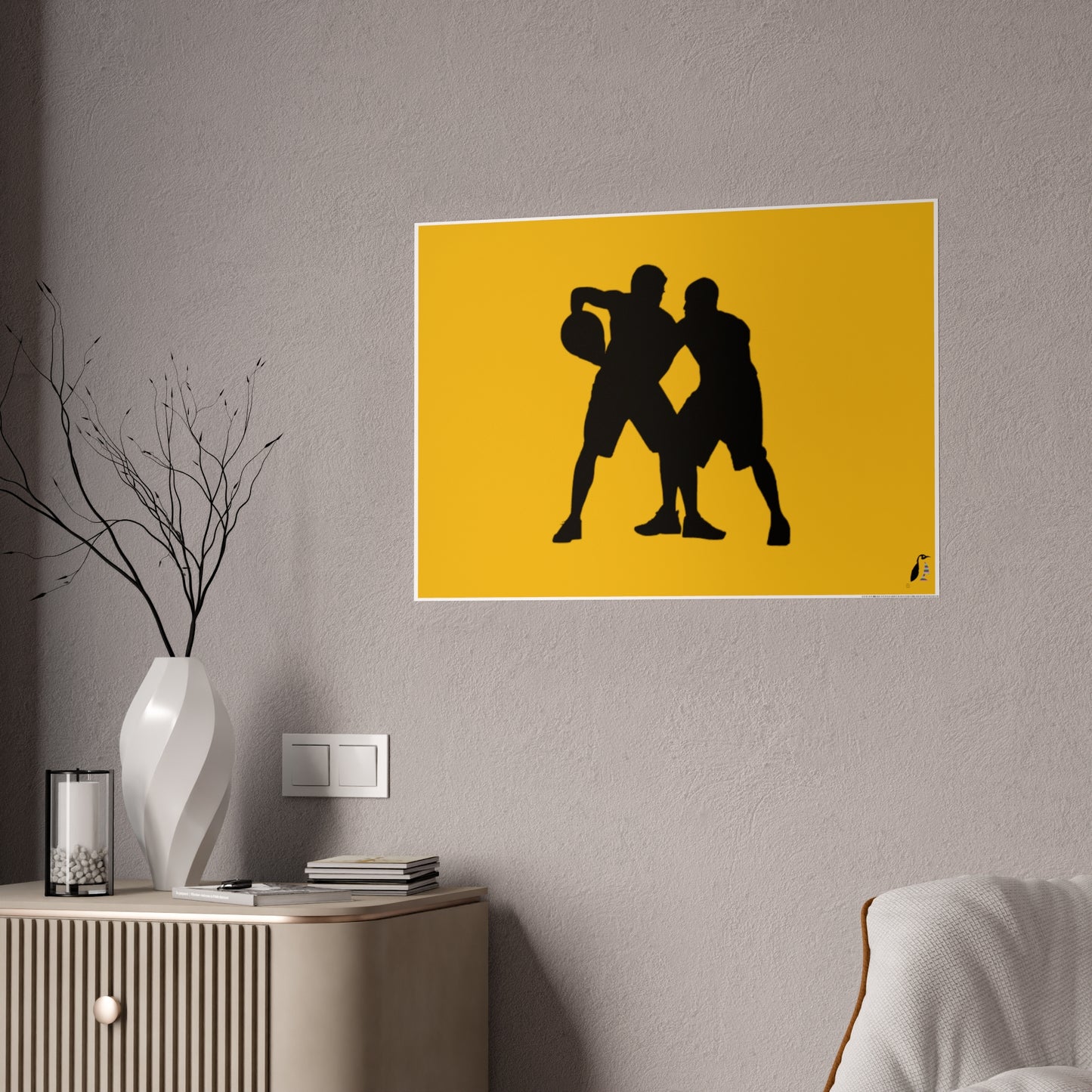 Gloss Posters: Basketball Yellow