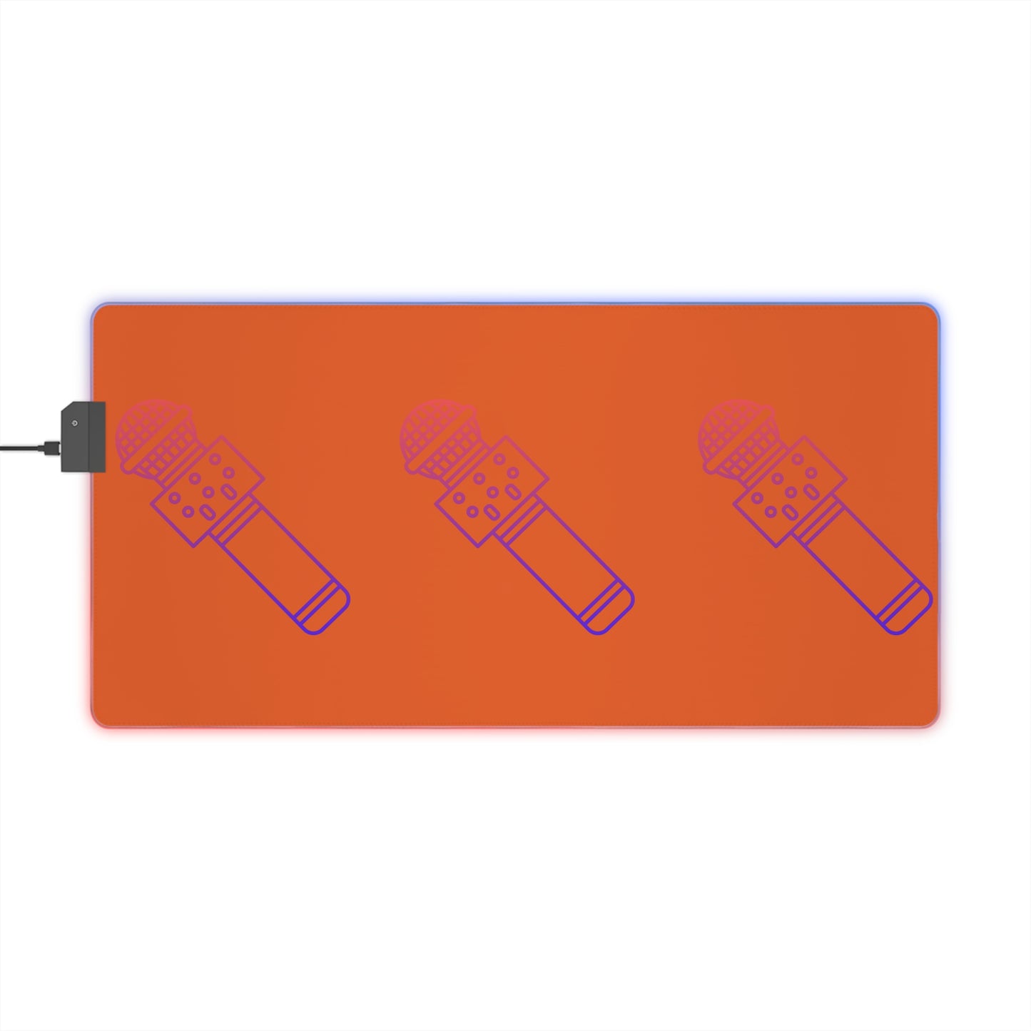 LED Gaming Mouse Pad: Music Orange