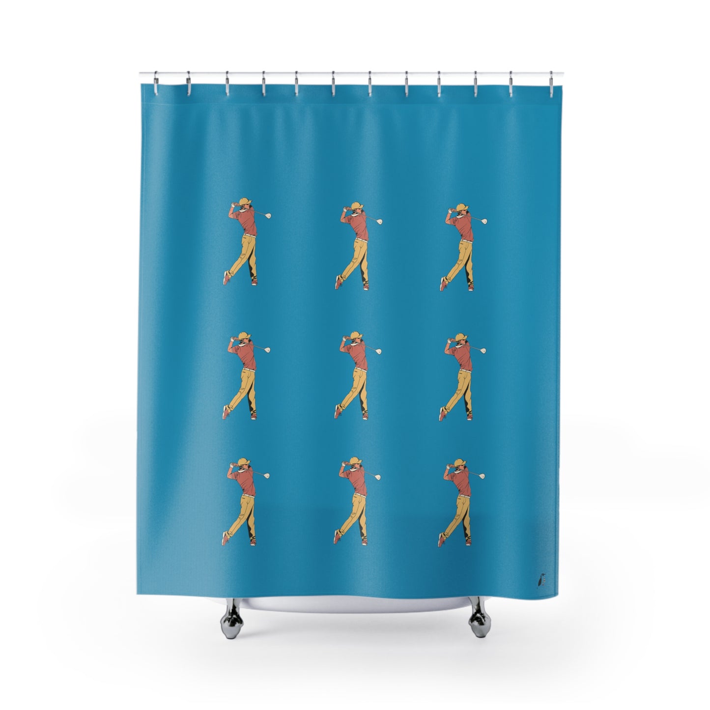 Shower Curtains: #2 Golf Turquoise