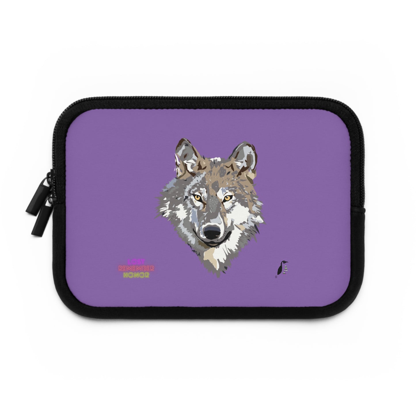 Laptop Sleeve: Wolves Lite Purple