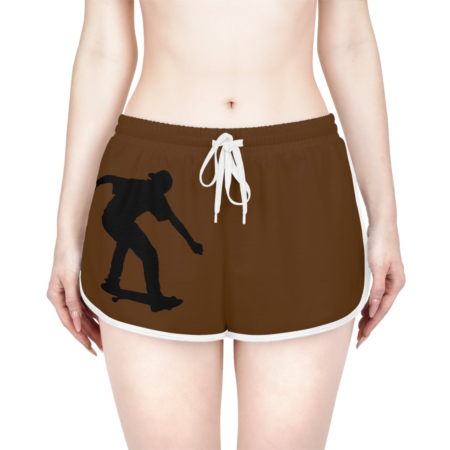 Women's Relaxed Shorts: Skateboarding Brown