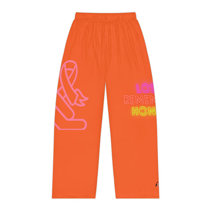 Women's Pajama Pants: Fight Cancer Orange