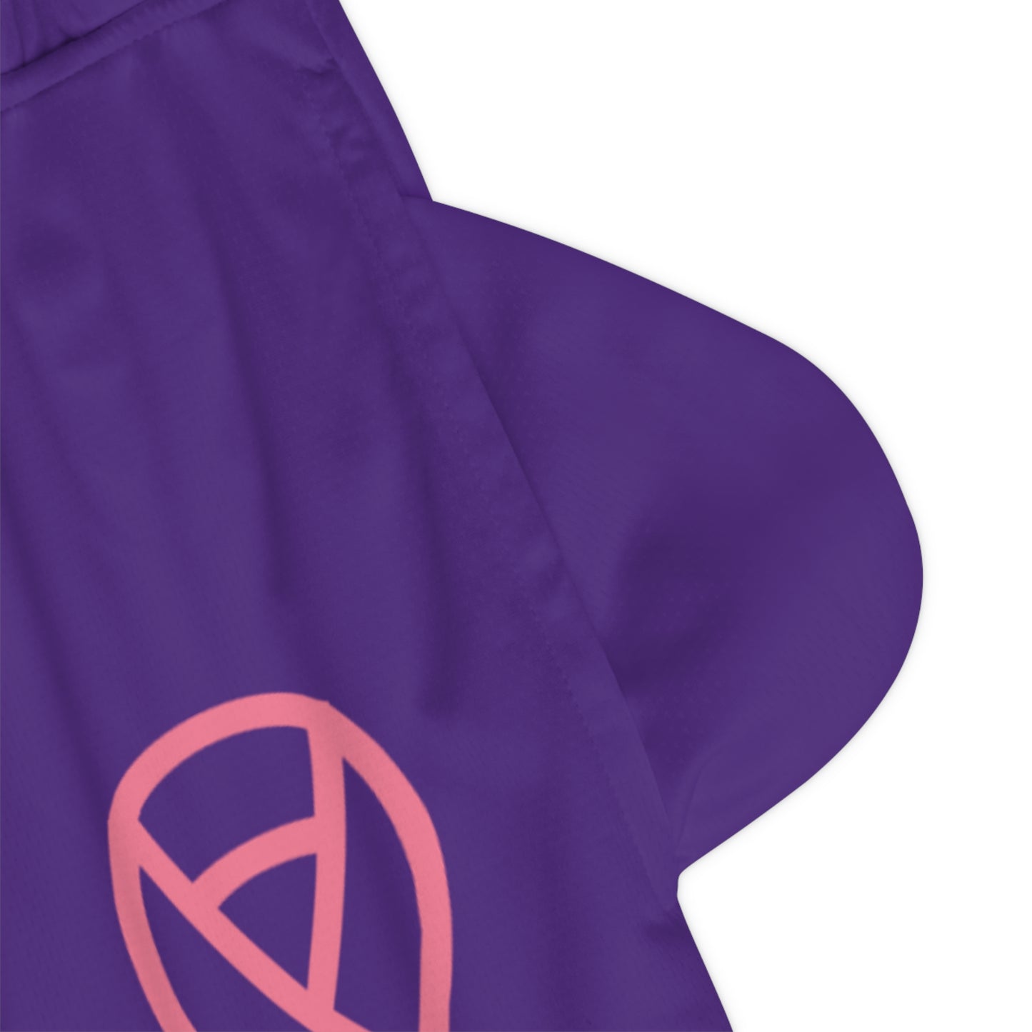 Basketball Rib Shorts: Fight Cancer Purple