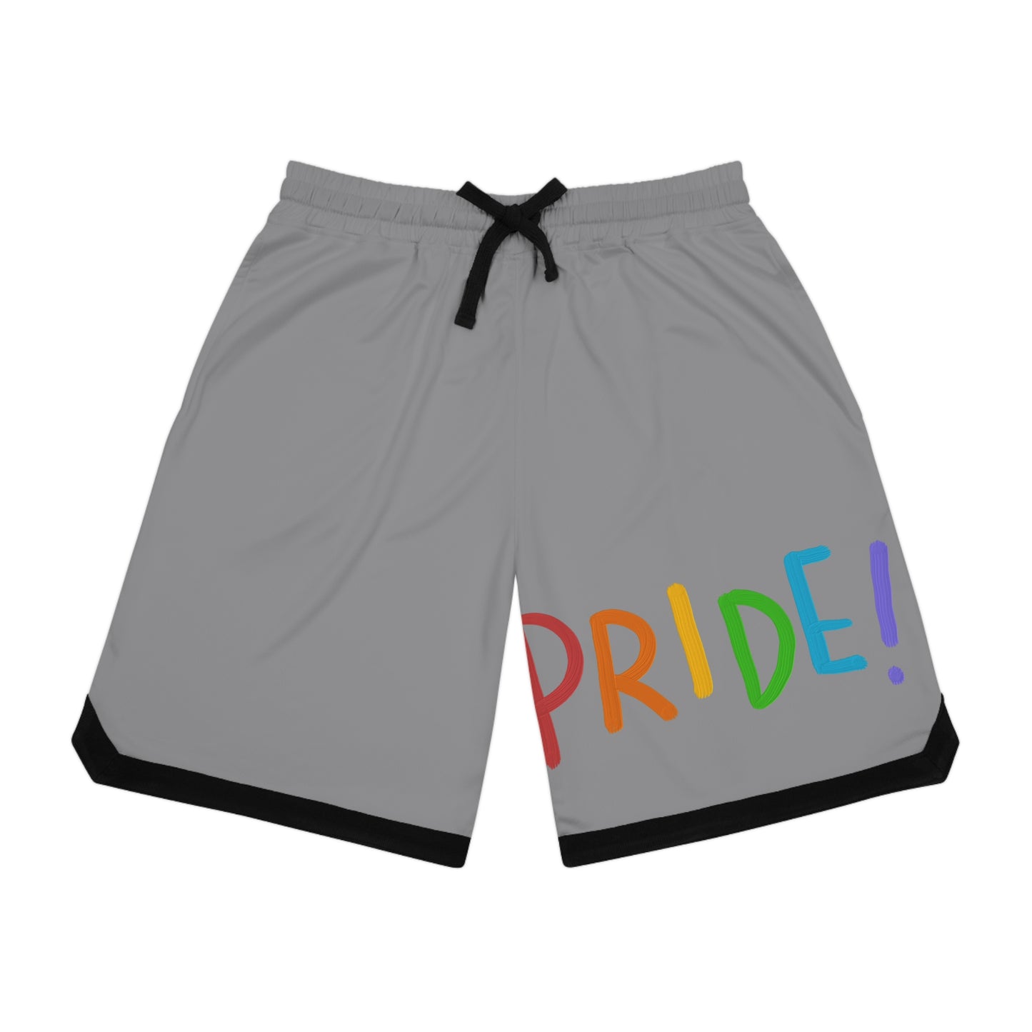 Basketball Rib Shorts: LGBTQ Pride Grey