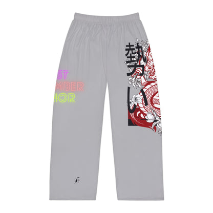 Men's Pajama Pants: Dragons Lite Grey