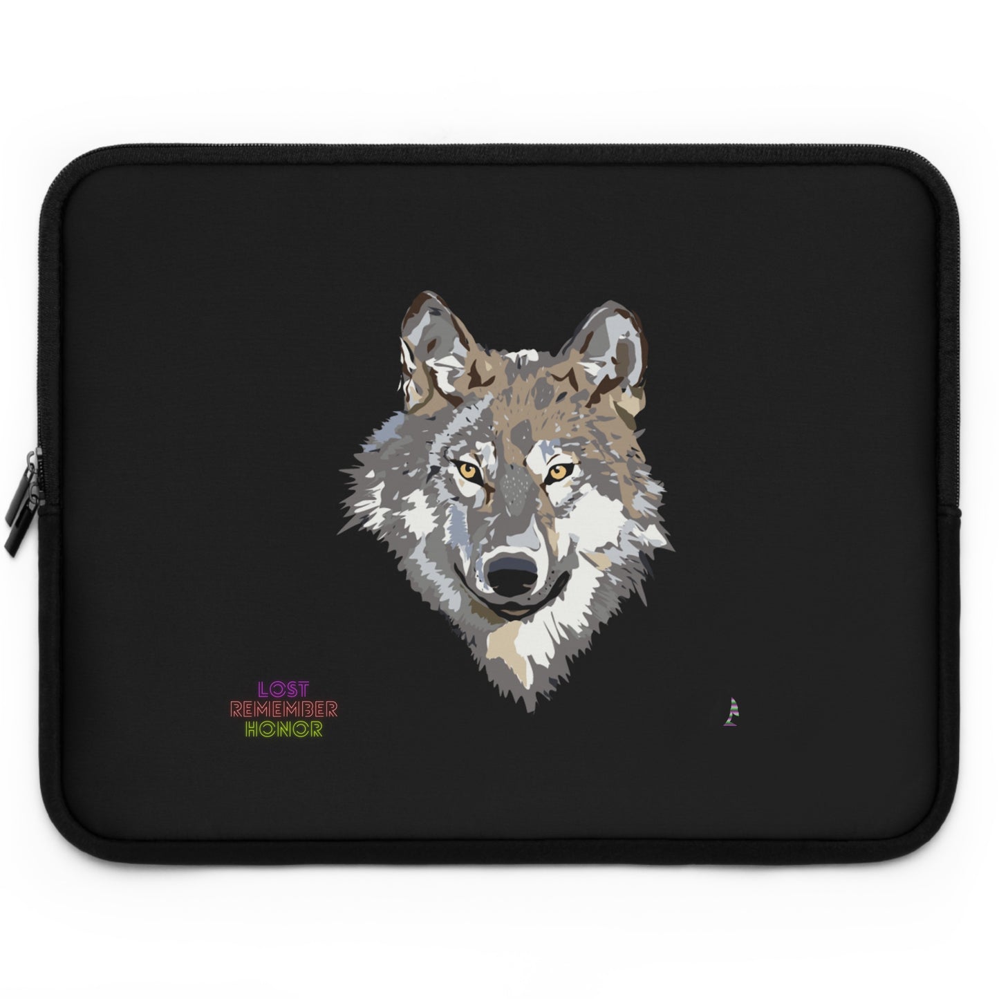 Laptop Sleeve: Wolves Black