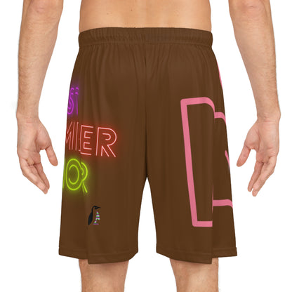 Basketball Shorts: Fight Cancer Brown