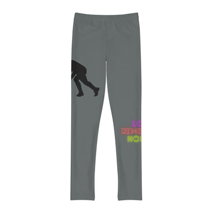 Youth Full-Length Leggings: Hockey Dark Grey