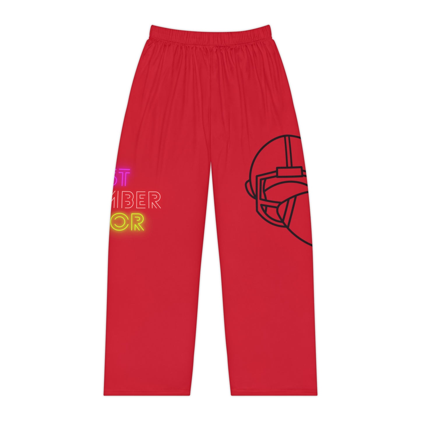 Women's Pajama Pants: Football Dark Red