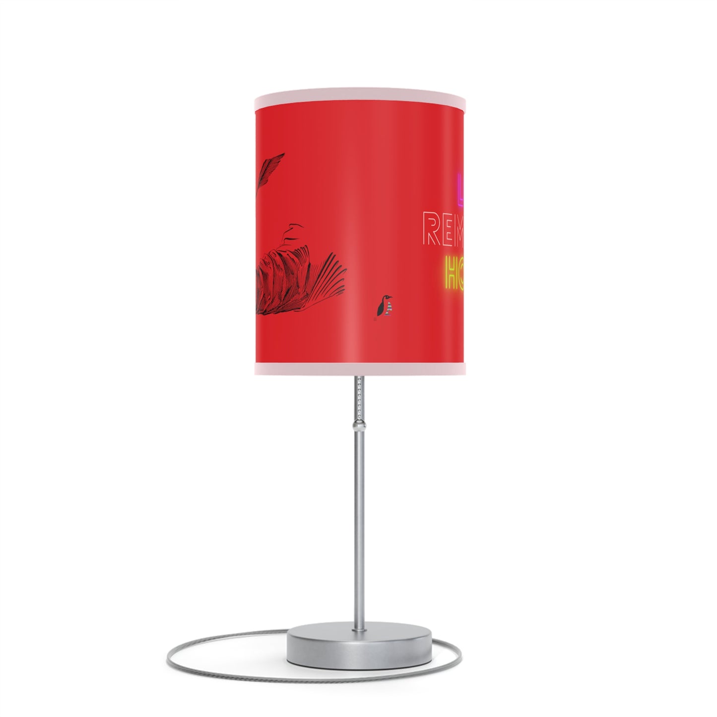 Lamp on a Stand, US|CA plug: Writing Red 