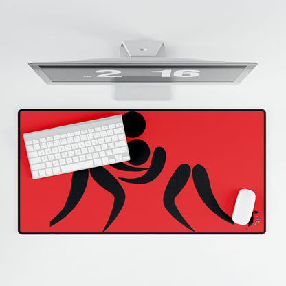 Desk Mats: Wrestling Red