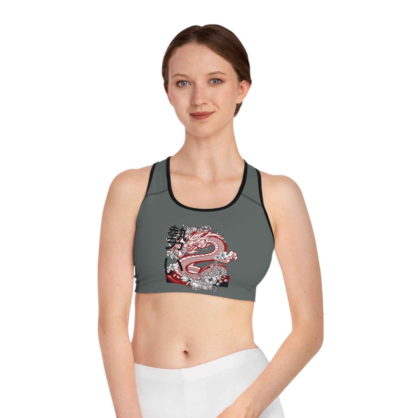 Sports Bra: Dragons Dark Grey