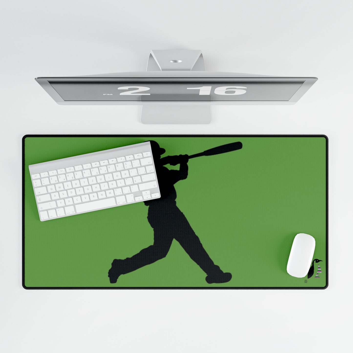 Desk Mats: Baseball Green