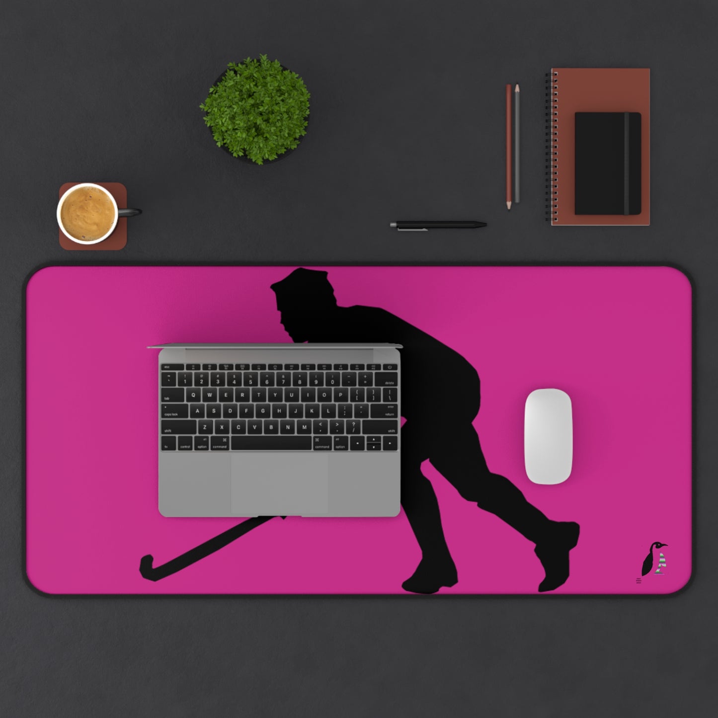 Desk Mat: Hockey Pink