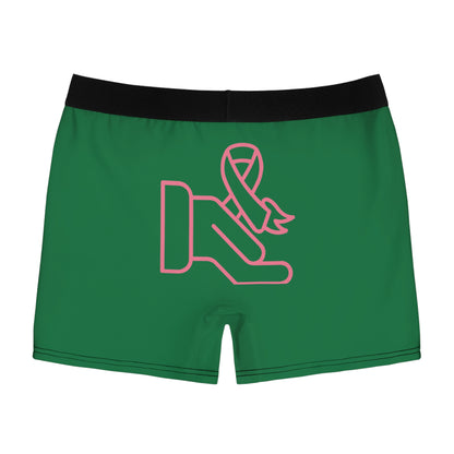 Men's Boxer Briefs: Fight Cancer Dark Green