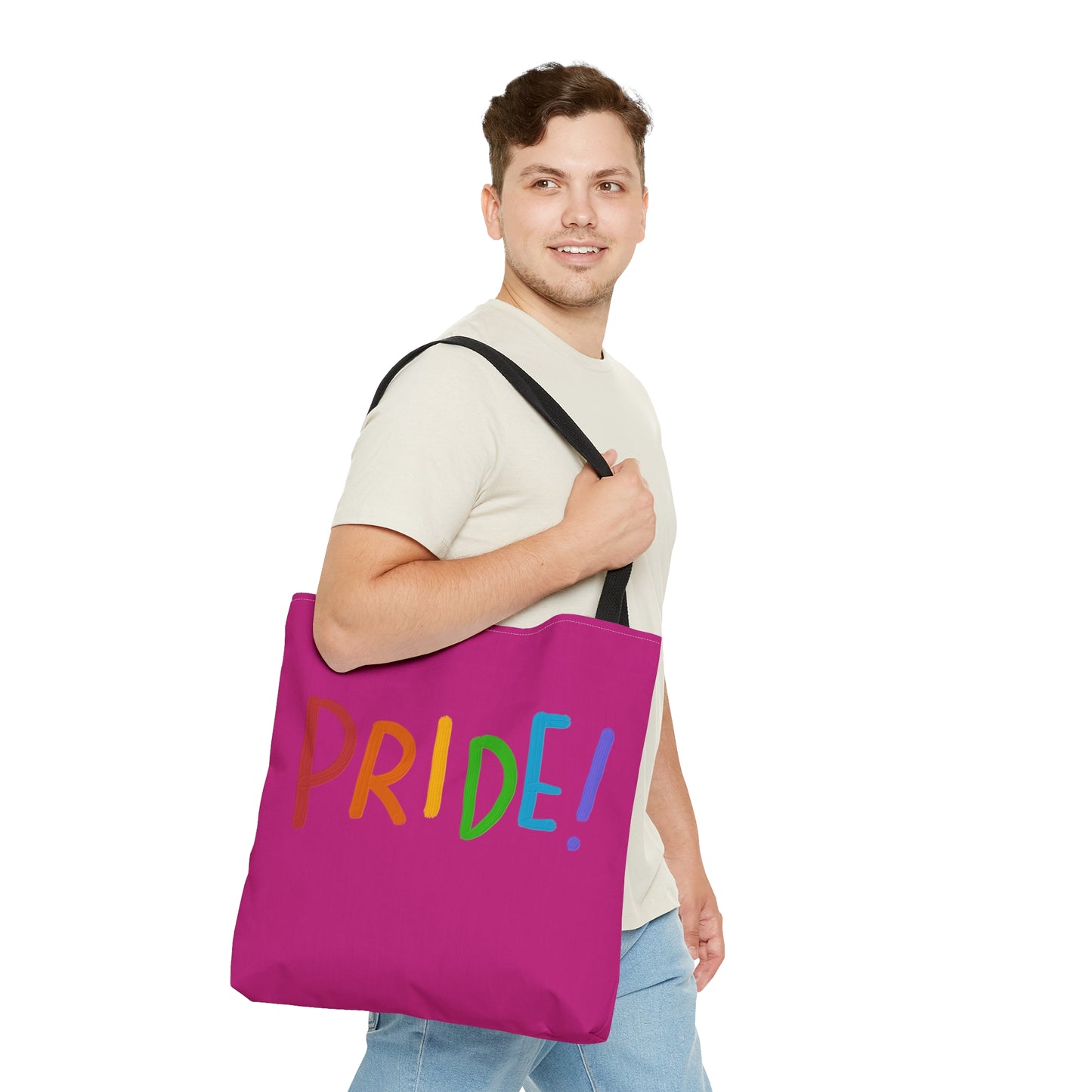 Tote Bag: LGBTQ Pride Pink