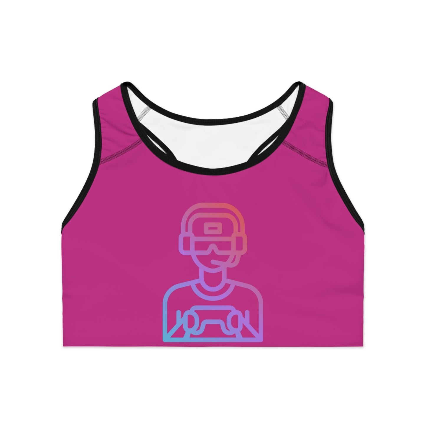 Sports Bra: Gaming Pink