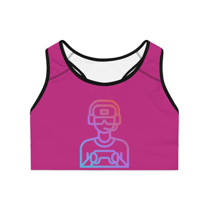 Sports Bra: Gaming Pink