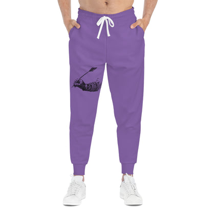 Athletic Joggers: Writing Lite Purple