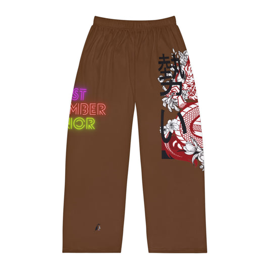 Men's Pajama Pants: Dragons Brown