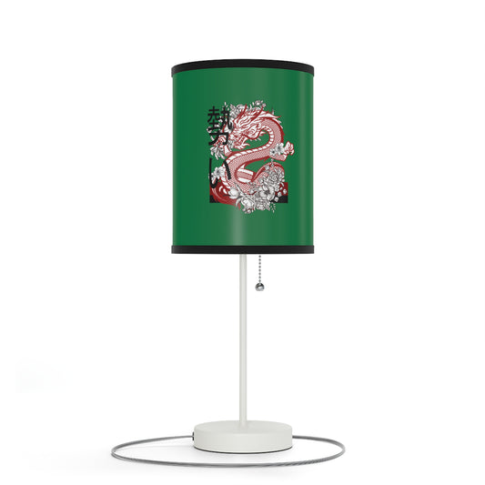 Lamp on a Stand, US|CA plug: Dragons Dark Green
