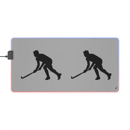 LED Gaming Mouse Pad: Hockey Lite Grey