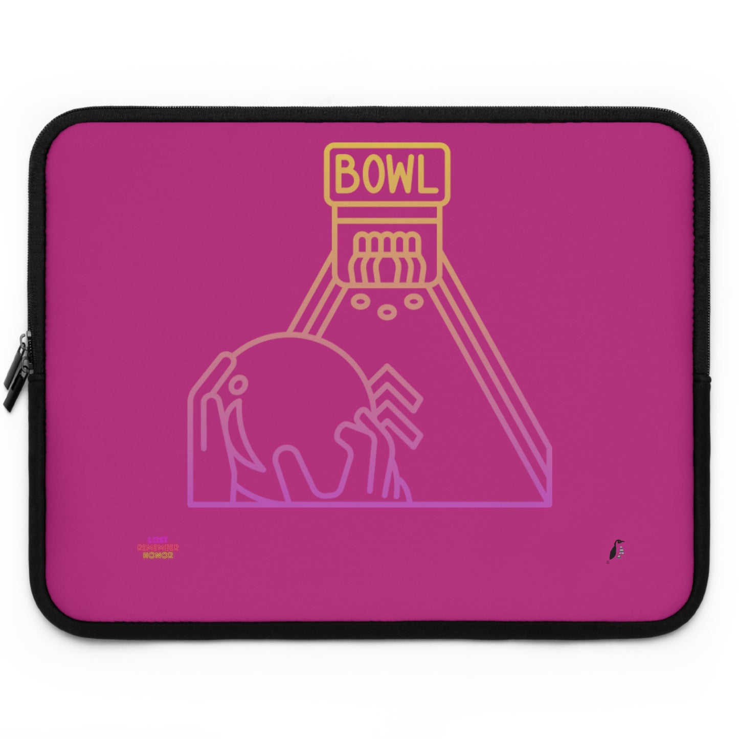 Laptop Sleeve: Bowling Pink