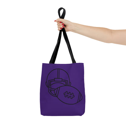 Tote Bag: Football Purple