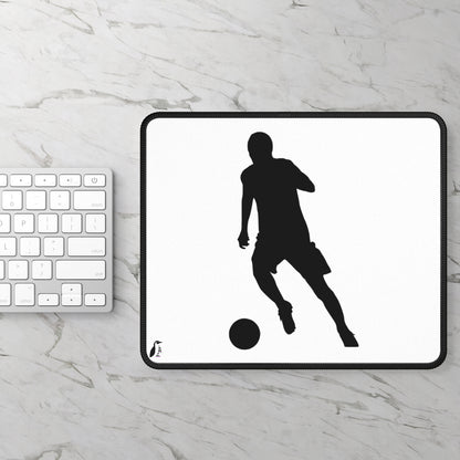 Gaming Mouse Pad: Soccer White