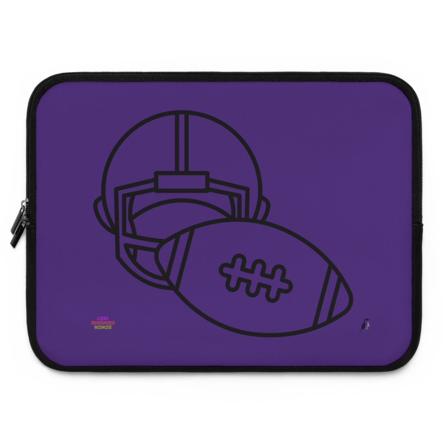 Laptop Sleeve: Football Purple